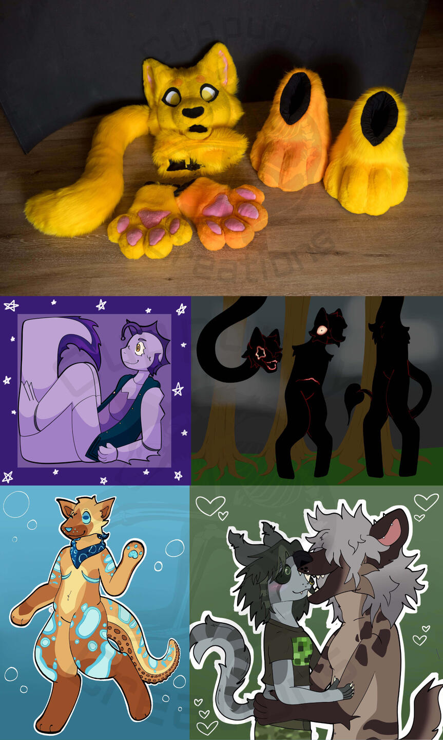 Fursuit commission and art A picture of cup’s art and fursuit commissions